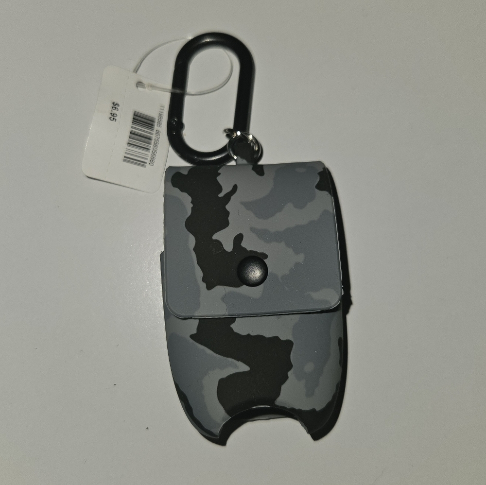 Gray & Black Camouflage Pocket Back Holder Clip On